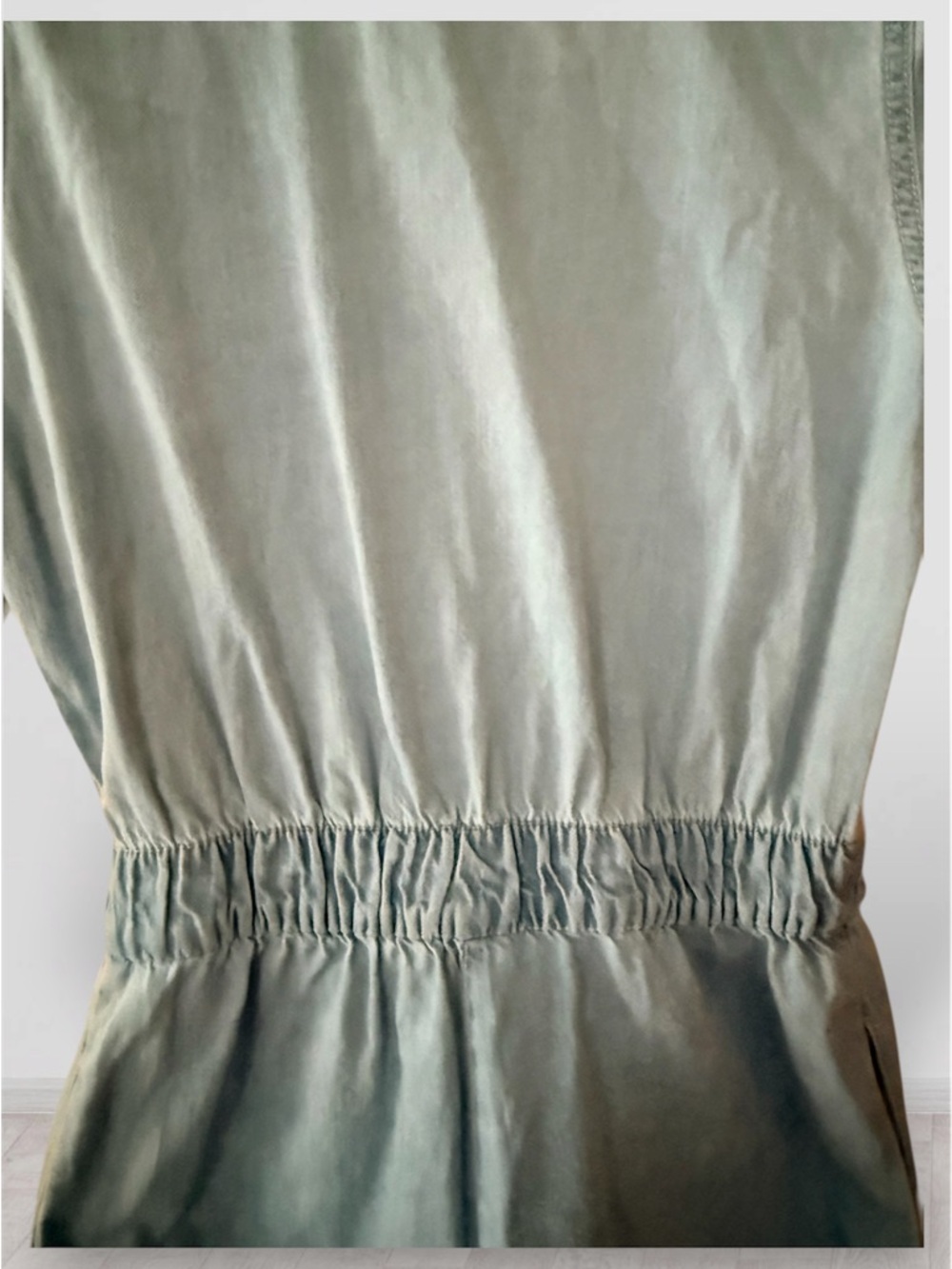 ZARA Light Wash Denim Romper - Size XS - Picture 7 of 8
